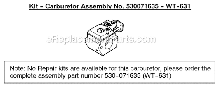 Page B Diagram and Parts List for XT600 Type 4 Weed Eater Trimmer